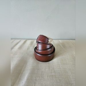 Allen Edmonds Leather Wide Basic Chili Belt Size 32